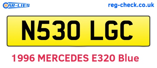 N530LGC are the vehicle registration plates.
