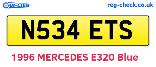 N534ETS are the vehicle registration plates.