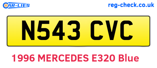 N543CVC are the vehicle registration plates.