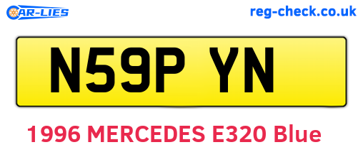 N59PYN are the vehicle registration plates.