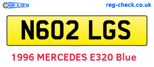 N602LGS are the vehicle registration plates.