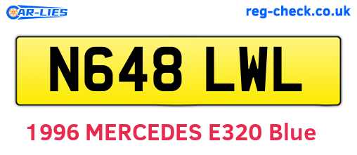 N648LWL are the vehicle registration plates.