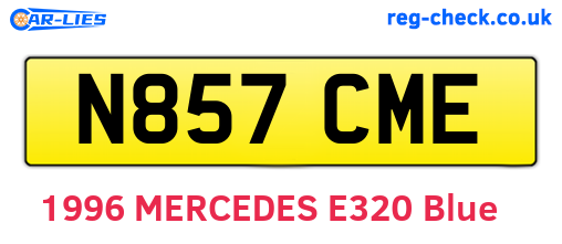 N857CME are the vehicle registration plates.