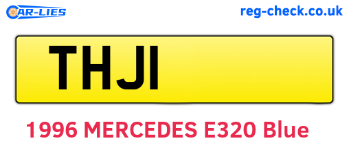 THJ1 are the vehicle registration plates.