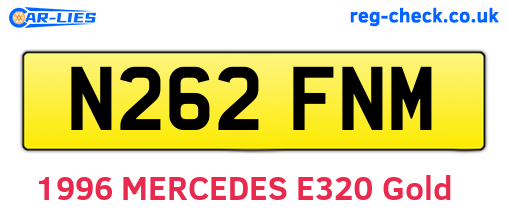 N262FNM are the vehicle registration plates.