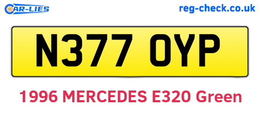 N377OYP are the vehicle registration plates.