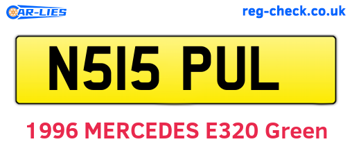 N515PUL are the vehicle registration plates.