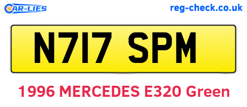 N717SPM are the vehicle registration plates.