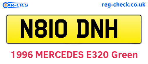 N810DNH are the vehicle registration plates.