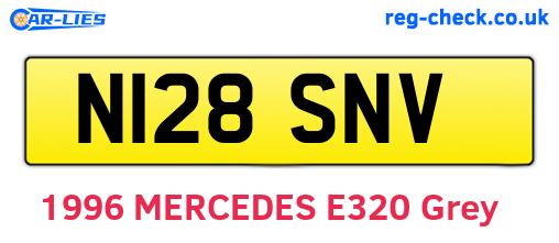 N128SNV are the vehicle registration plates.