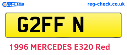 G2FFN are the vehicle registration plates.