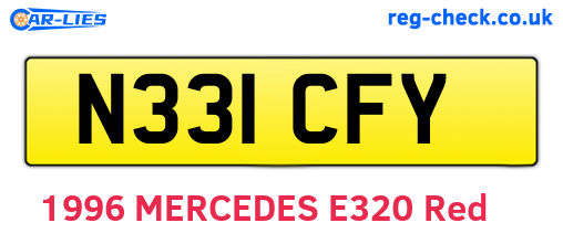 N331CFY are the vehicle registration plates.