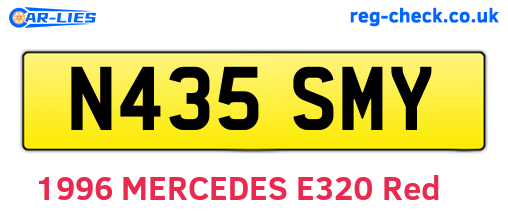 N435SMY are the vehicle registration plates.