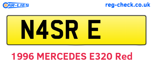 N4SRE are the vehicle registration plates.