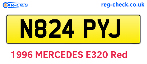 N824PYJ are the vehicle registration plates.