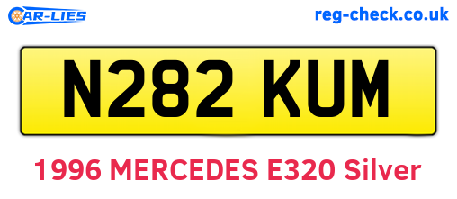 N282KUM are the vehicle registration plates.