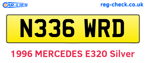 N336WRD are the vehicle registration plates.