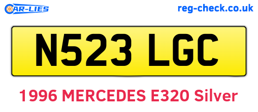 N523LGC are the vehicle registration plates.