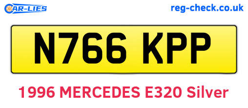 N766KPP are the vehicle registration plates.
