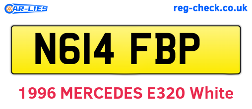 N614FBP are the vehicle registration plates.