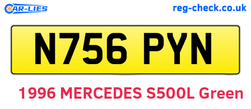 N756PYN are the vehicle registration plates.