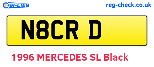 N8CRD are the vehicle registration plates.