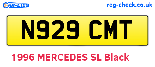 N929CMT are the vehicle registration plates.