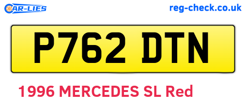 P762DTN are the vehicle registration plates.