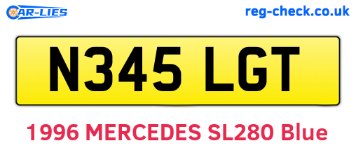 N345LGT are the vehicle registration plates.
