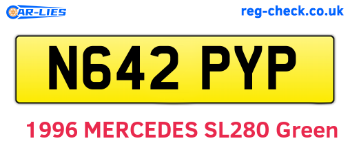 N642PYP are the vehicle registration plates.