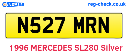 N527MRN are the vehicle registration plates.