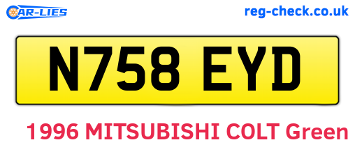 N758EYD are the vehicle registration plates.