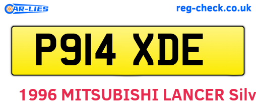 P914XDE are the vehicle registration plates.