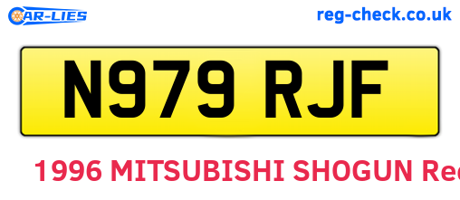 N979RJF are the vehicle registration plates.