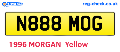 N888MOG are the vehicle registration plates.