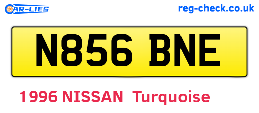 N856BNE are the vehicle registration plates.