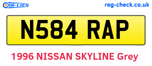 N584RAP are the vehicle registration plates.