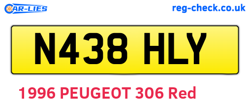 N438HLY are the vehicle registration plates.