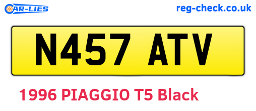 N457ATV are the vehicle registration plates.