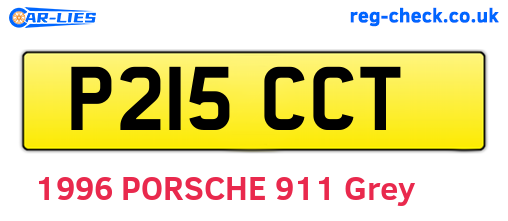 P215CCT are the vehicle registration plates.