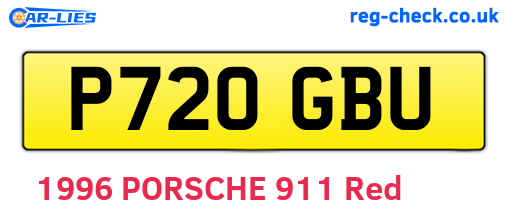 P720GBU are the vehicle registration plates.