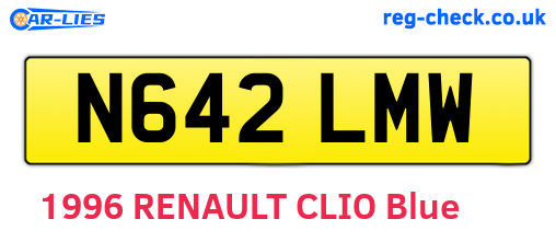 N642LMW are the vehicle registration plates.