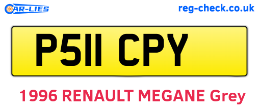 P511CPY are the vehicle registration plates.