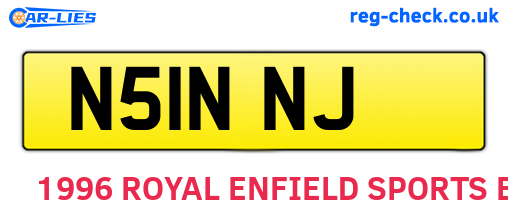 N51NNJ are the vehicle registration plates.