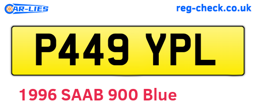 P449YPL are the vehicle registration plates.