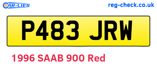 P483JRW are the vehicle registration plates.