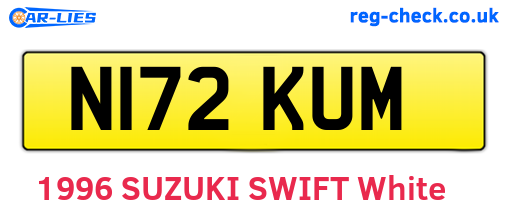 N172KUM are the vehicle registration plates.