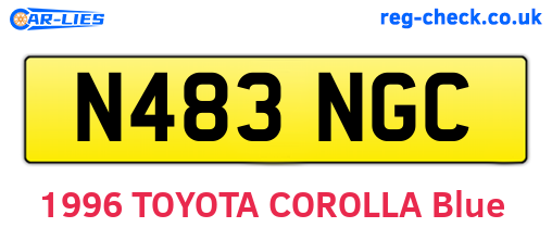 N483NGC are the vehicle registration plates.