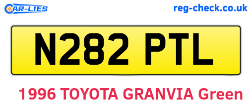N282PTL are the vehicle registration plates.