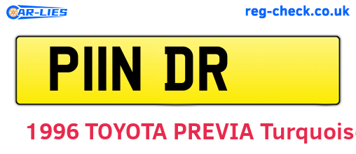 P11NDR are the vehicle registration plates.